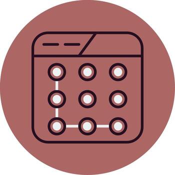 bloquear modelo vector icono