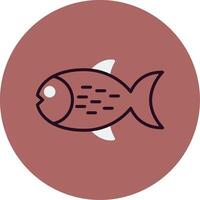 icono de vector de pescado