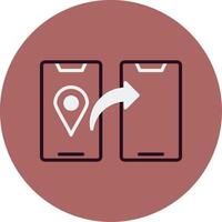 Share Location Vector Icon