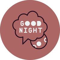 Good Night Vector Icon