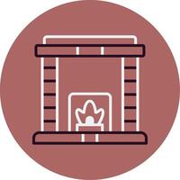 Fireplace Vector Icon