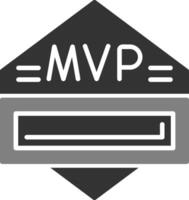 icono de vector de mvp