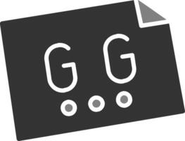 gg vector icono