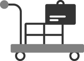 Airport Cart Vector Icon