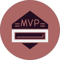 icono de vector de mvp