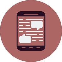 Mobile Chat Vector Icon