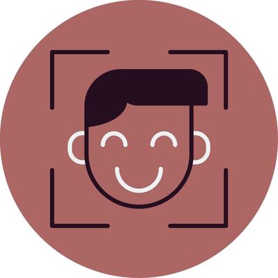 Face Scan Vector Icon
