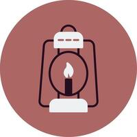 Oil Lamp Vector Icon