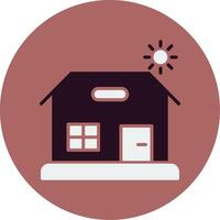 Beach House Vector Icon