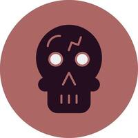 icono de vector de calavera