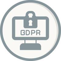 gdpr vector icono