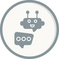 Robot Chat Vector Icon