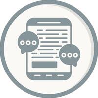 Mobile Chat Vector Icon