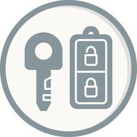 Car Key Vector Icon