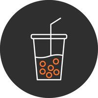Soft Drink Blue Filled Icon vector
