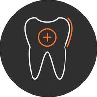 Tooth Blue Filled Icon vector