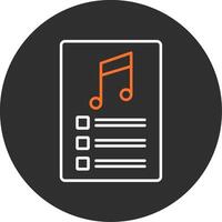 PlayList Blue Filled Icon vector