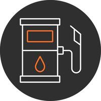 Fuel Station Blue Filled Icon vector