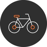 Bicycle Blue Filled Icon vector