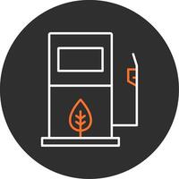 Bio Fuel Blue Filled Icon vector