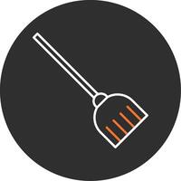 Broom Blue Filled Icon vector