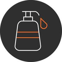 Liquid Soap Blue Filled Icon vector