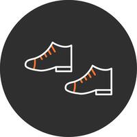 Shoes Blue Filled Icon vector