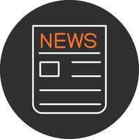 Breaking News Blue Filled Icon vector