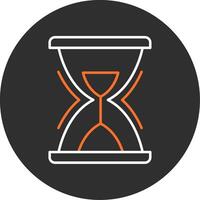 Hourglass Blue Filled Icon vector