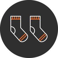 Sock Blue Filled Icon vector