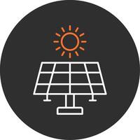 Solar Energy Blue Filled Icon vector