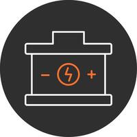 Battery Blue Filled Icon vector