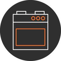 Stove Blue Filled Icon vector