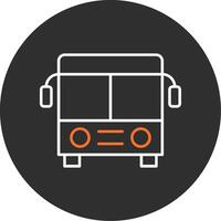 Bus Blue Filled Icon vector