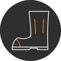 Boot Blue Filled Icon vector