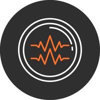 Sound Beats Blue Filled Icon vector