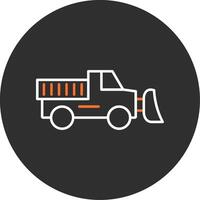 Plow Blue Filled Icon vector