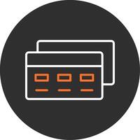Payment Method Blue Filled Icon vector