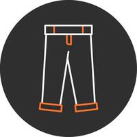 Pants Blue Filled Icon vector