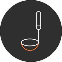 Ladle Blue Filled Icon vector