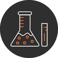 Chemistry Blue Filled Icon vector