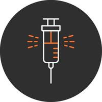 Syringe Blue Filled Icon vector