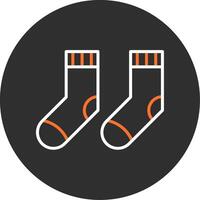 Socks Blue Filled Icon vector