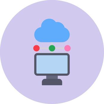 Cloud Computing Vector Icon