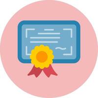 icono de vector de certificado