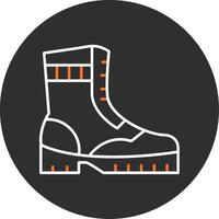 bota azul lleno icono vector