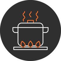 Boiling Blue Filled Icon vector