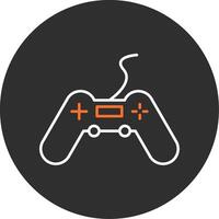 Gaming Blue Filled Icon vector
