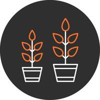 Grow Plant Blue Filled Icon vector