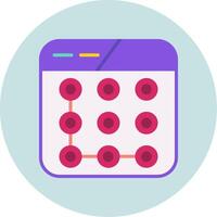 Lock Pattern Vector Icon